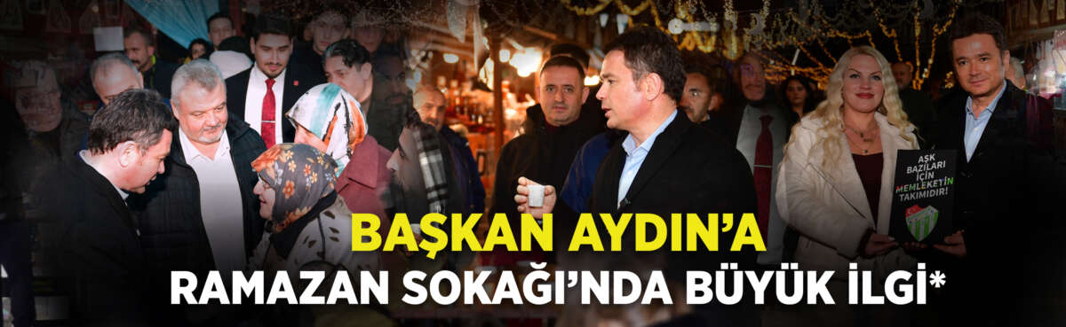 Osmangazi Belediyesi’nin Osmangazi Meydanı’nda kurduğu