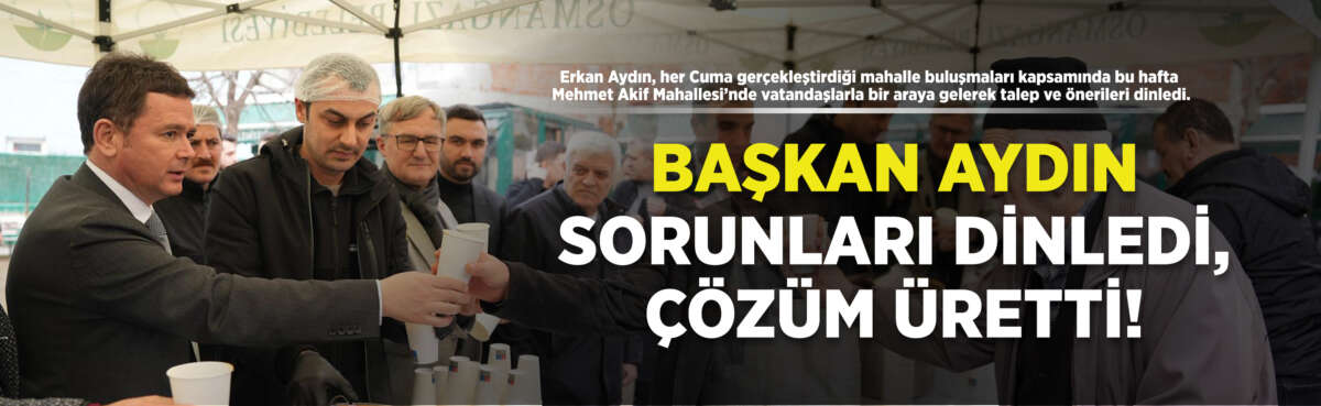 Bursa Osmangazi’de yaşayan vatandaşların istek