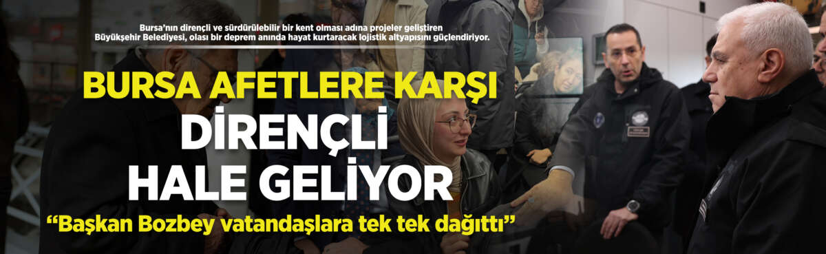 Bursa'nın dirençli ve sürdürülebilir bir