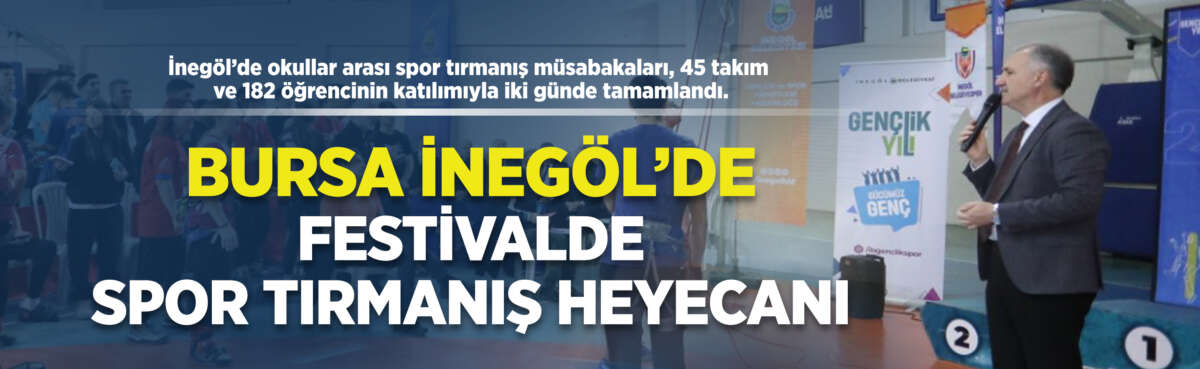 İnegöl Belediyesi’nin düzenlediği Okullar Arası