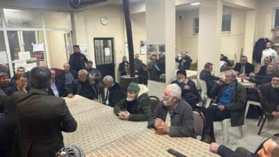 Kestel'in Ümitalan köyünde, cenaze sonrası