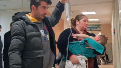 Bursa'nın İnegöl ilçesinde üzerine su