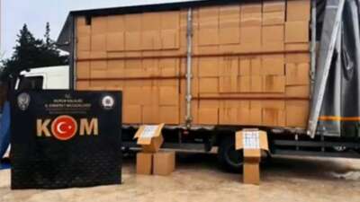 Bursa'da polis ekiplerince tütün ve