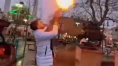 Bursa'nın Nilüfer ilçesinde bir şahıs,