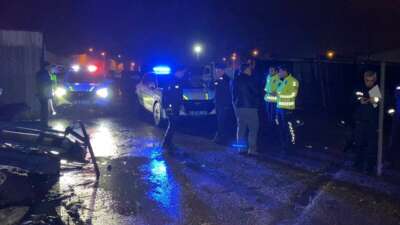 Bursa'nın İnegöl ilçesinde cipin çarptığı