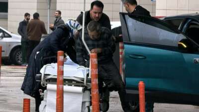 Bursa'nın İnegöl ilçesinde evinin çatısından