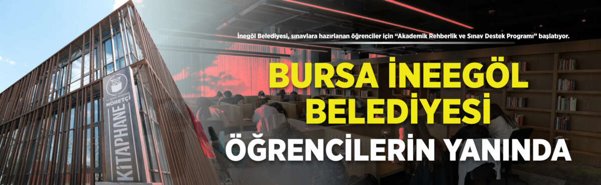 İnegöl Belediyesi, sınavlara hazırlanan öğrenciler