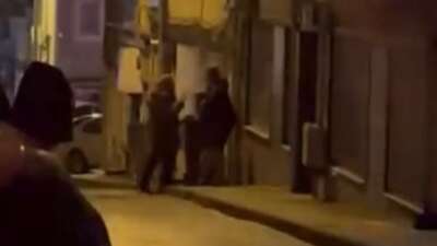 Bursa'nın Nilüfer ilçesinde çöp bidonunun