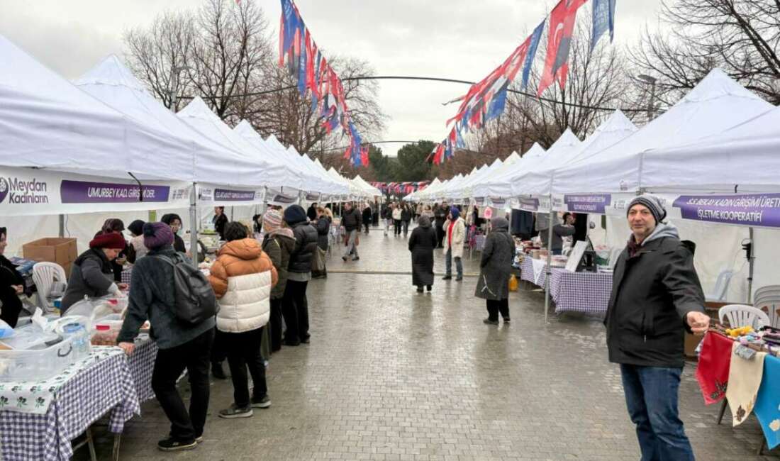 Merinos’taki kadın kooperatifleri pazarına yoğun ilgi Bursa Büyükşehir Belediyesi öncülüğünde