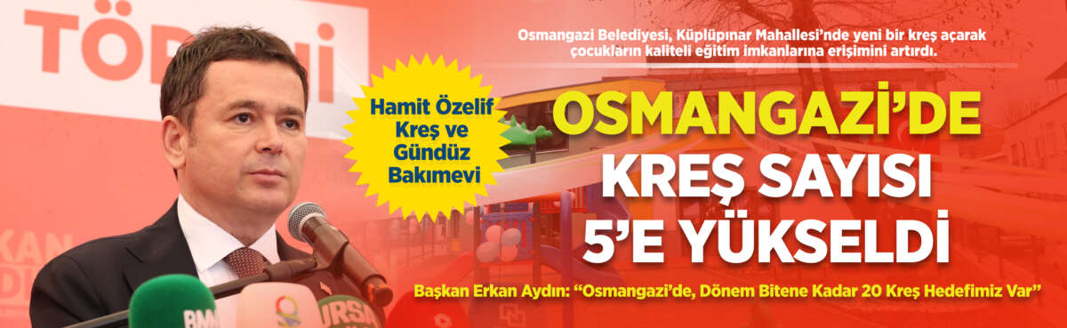 Osmangazi’de yaşayan çocukların kaliteli eğitim