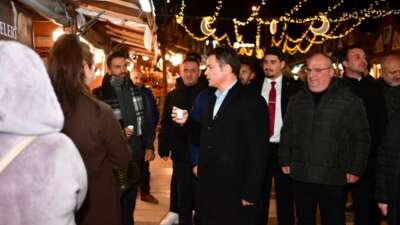 Osmangazi Belediyesi’nin Osmangazi Meydanı’nda kurduğu