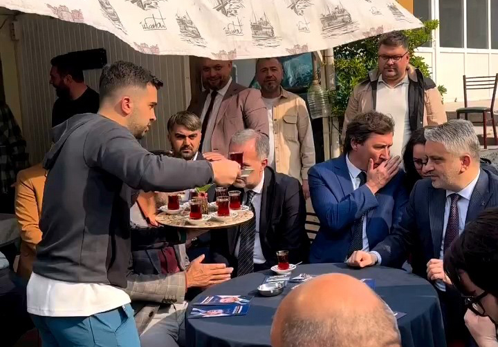 Bursa'nın İnegöl ilçesinde kıraathane