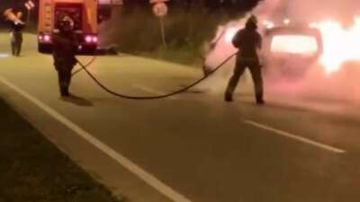  Bursa'da seyir halindeyken alev alan