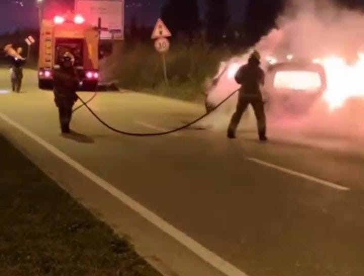  Bursa'da seyir halindeyken alev