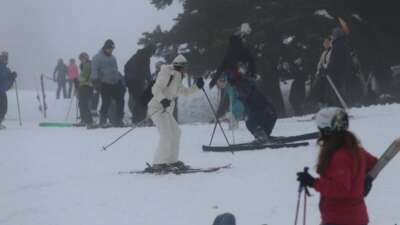 Kış mevsiminin kalbi Uludağ'da kar