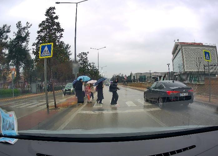 Bursa'nın Nilüfer ilçesinde yaya