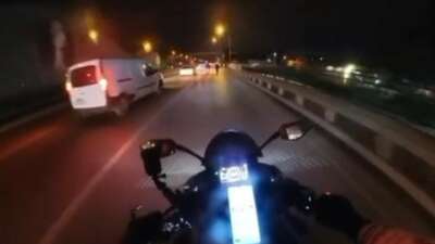 Bursa'da aniden yola çıkan bir