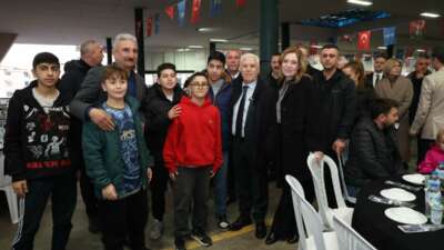 Başkan Mustafa Bozbey de eşi