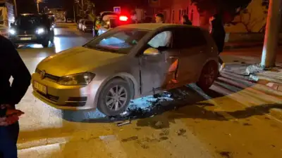 Bursa'nın İnegöl ilçesinde 3 aracın