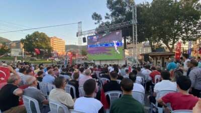Bursa’da milli maç coşkusu bu