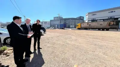 İnegöl Belediyesi, sanayi bölgesinde parklanma