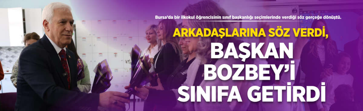 Bursa’da bir ilkokul öğrencisinin sınıf