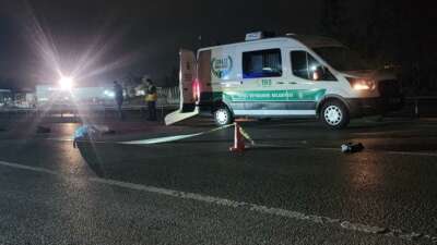 Bursa’nın Mustafakemalpaşa ilçesinde bir aracın