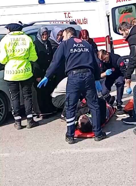 Bursa’nın İnegöl ilçesinde motosiklet