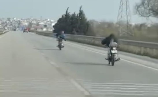 Bursa’da karayolunda kaydedilen görüntüler