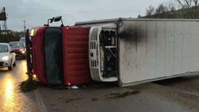 Bursa'nın İnegöl ilçesinde kontrolden çıkan