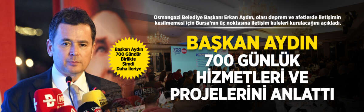 Osmangazi Belediye Başkanı Erkan Aydın,