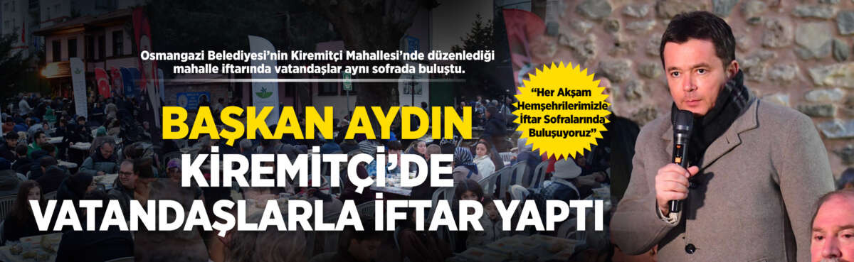 Osmangazi Belediyesi’nin Kiremitçi Mahallesi’nde düzenlediği