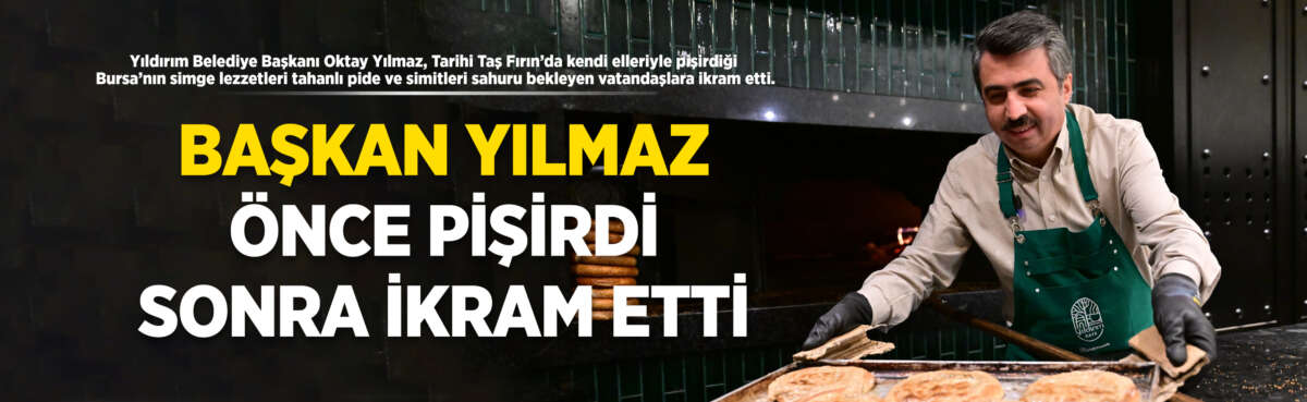 Yıldırım Belediye Başkanı Oktay Yılmaz,