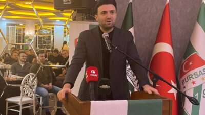Bursaspor Kulübü Başkanı Enes Çelik,