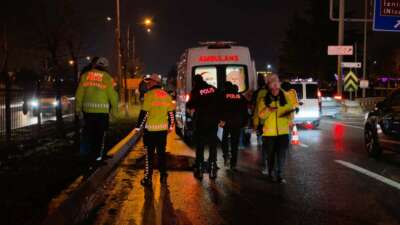 Bursa'nın İnegöl ilçesinde otomobilin çarptığı