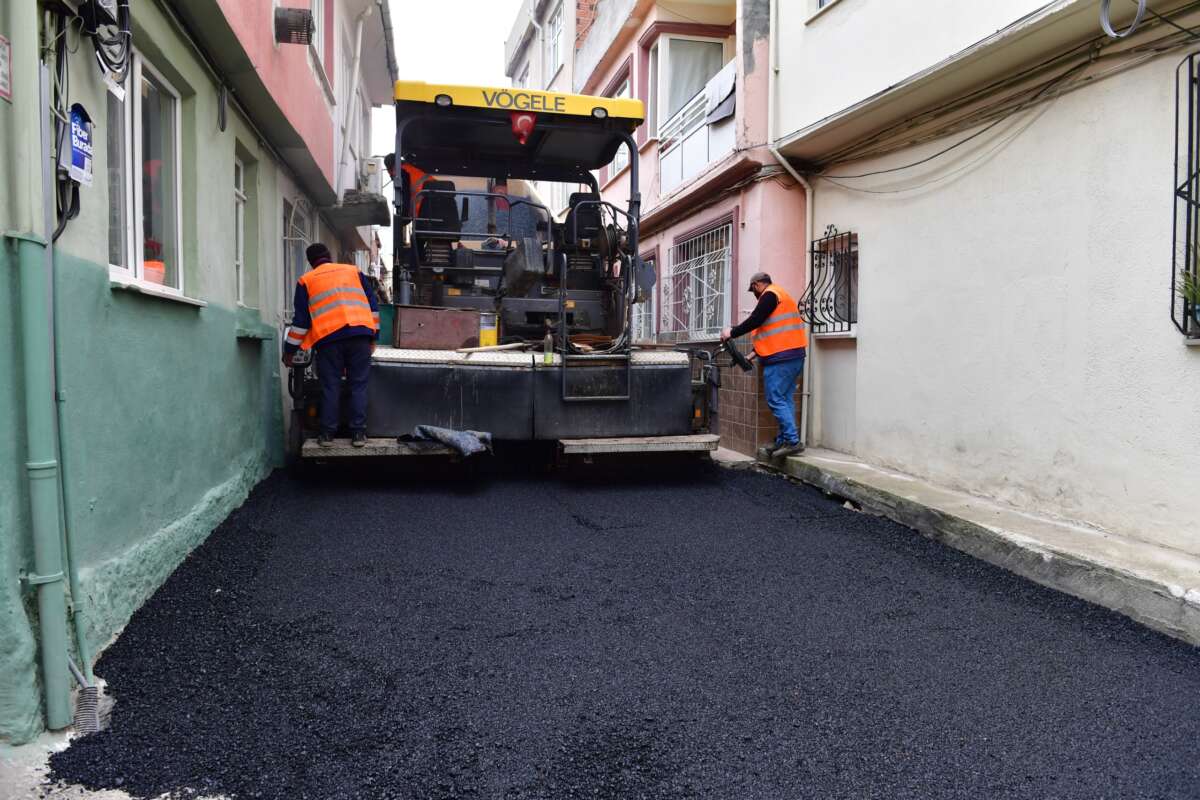 Osmangazi’de Çiftehavuzlar Mahallesi Kına Sokak’a yeni asfalt
