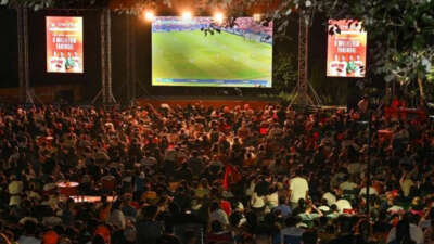 Bursa’da milli maç heyecanı dev