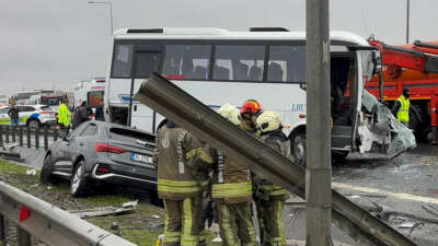 İstanbul’da Kuzey Marmara Otoyolu’nda polisleri