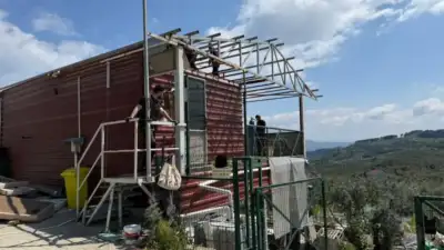 Bursa'nın Mudanya ilçesinde vatandaşların bahçelerine