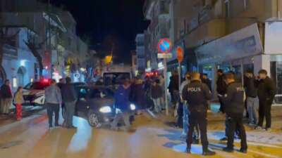 Bursa'nın İznik ilçesinde otomobil ile