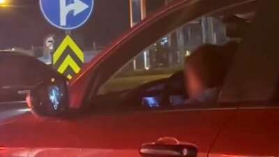 Bursa’nın İnegöl ilçesinde trafikte tehlikeye