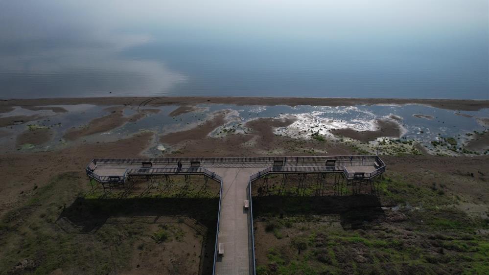 Nerede o eski İznik Gölü; Korkutan görüntü… Bursa'nın Orhangazi ilçesi sahilinde