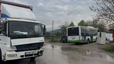 Bursa'da belediye otobüsü ile nakliye