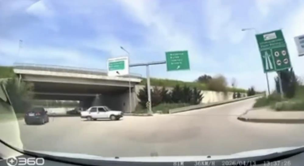 Bursa trafiğinde panik anları! Bursa Şehir Hastanesi Otoban