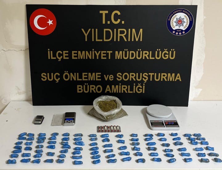 Bursa'da uyuşturucu tacirlerine yönelik