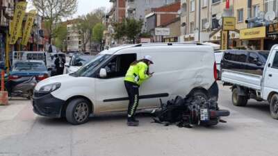 Bursa’nın İnegöl ilçesinde hafif ticari