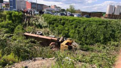 Bursa'nın İnegöl ilçesinde yokuş aşağı