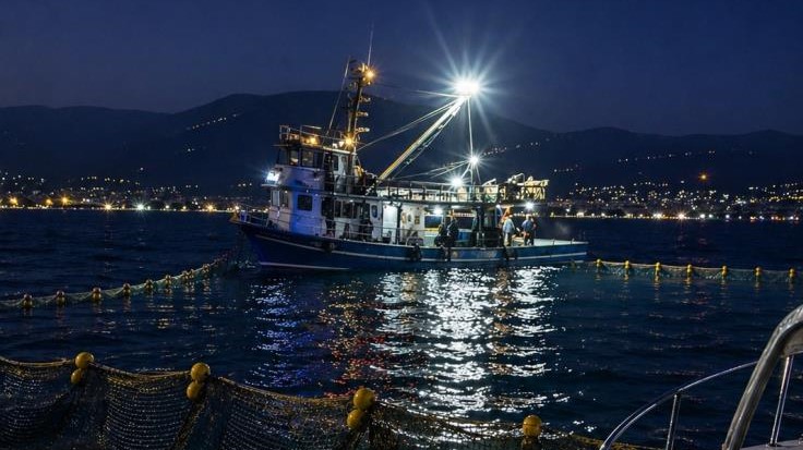 Gemlik Körfezi içerisinde ve