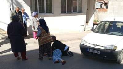 Bursa’da yolun karşısına geçerken hafif