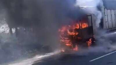 Bursa'nın İnegöl ilçesinde seyir halinde